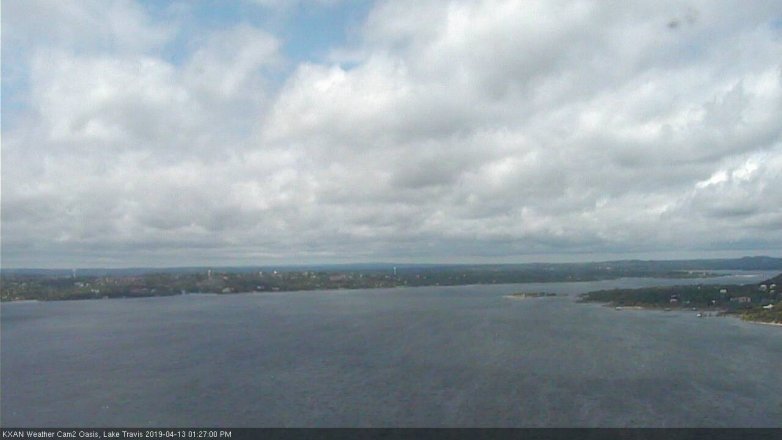 Lake Travis webcam, April 13, 2019 12:30 PM CT