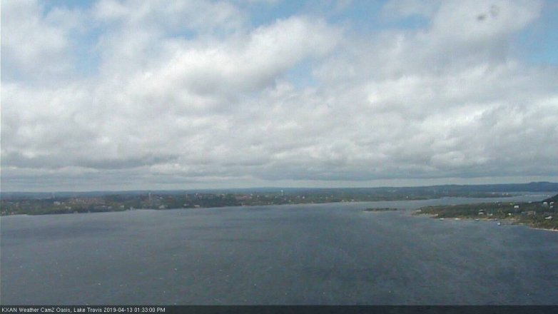 Lake Travis webcam, April 13, 2019 12:35 PM CT