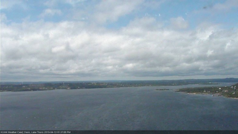 Lake Travis webcam, April 13, 2019 12:40 PM CT