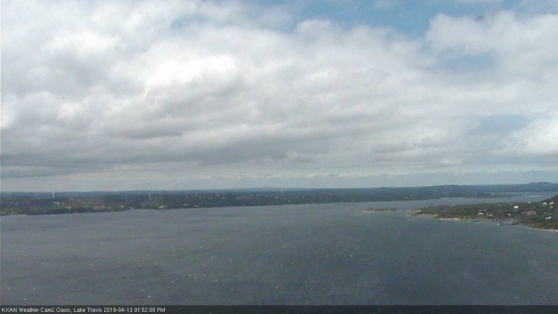 Lake Travis webcam, April 13, 2019 12:55 PM CT