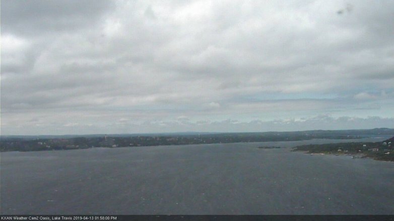 Lake Travis webcam, April 13, 2019 1:00 PM CT