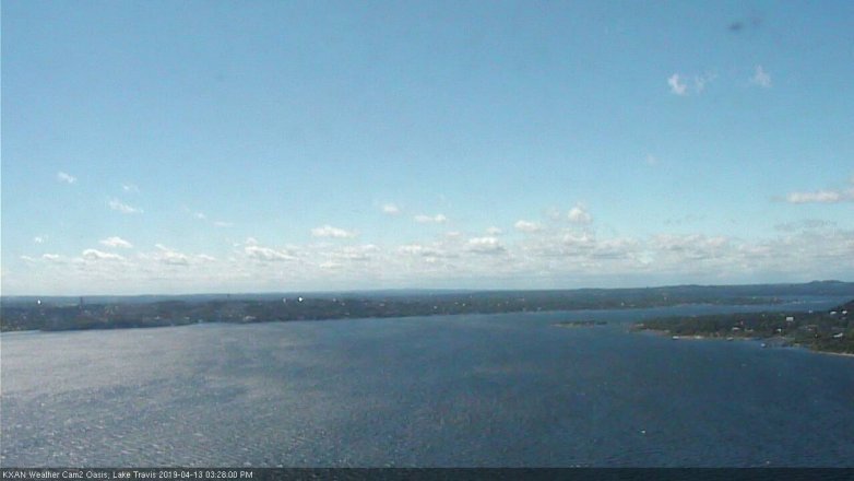 Lake Travis webcam, April 13, 2019 2:30 PM CT