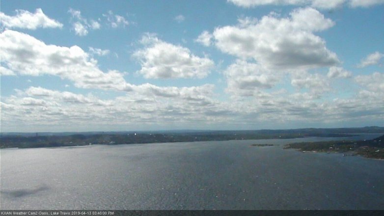 Lake Travis webcam, April 13, 2019 2:50 PM CT