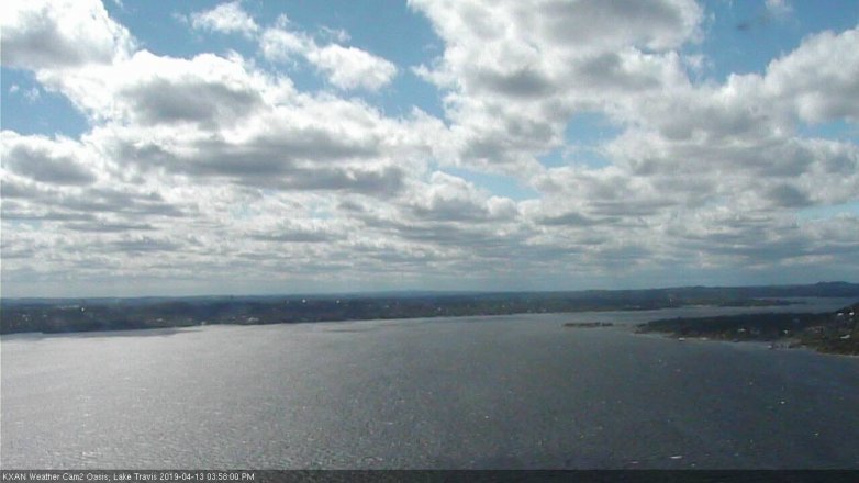 Lake Travis webcam, April 13, 2019 3:00 PM CT