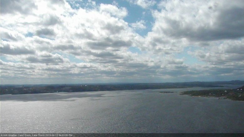 Lake Travis webcam, April 13, 2019 3:05 PM CT