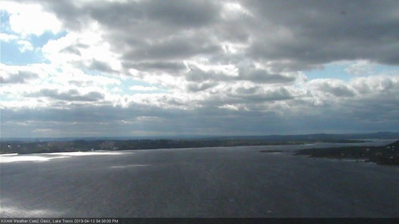 Lake Travis webcam, April 13, 2019 3:40 PM CT