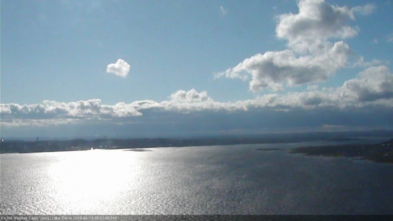 Lake Travis webcam, April 13, 2019 4:25 PM CT