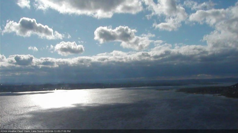 Lake Travis webcam, April 13, 2019 4:30 PM CT