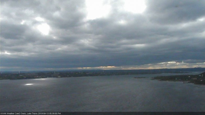 Lake Travis webcam, April 13, 2019 4:40 PM CT