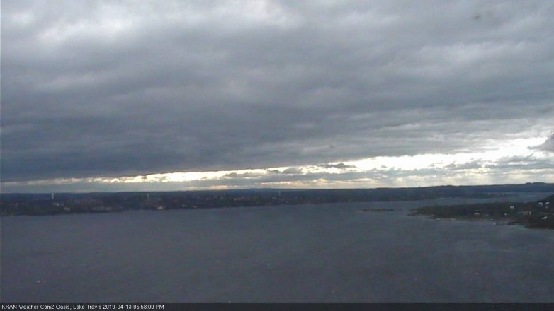 Lake Travis webcam, April 13, 2019 5:00 PM CT
