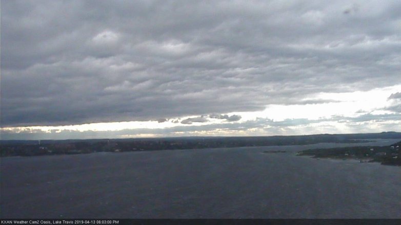 Lake Travis webcam, April 13, 2019 5:05 PM CT
