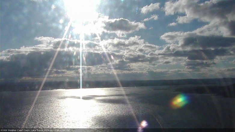 Lake Travis webcam, April 13, 2019 5:25 PM CT