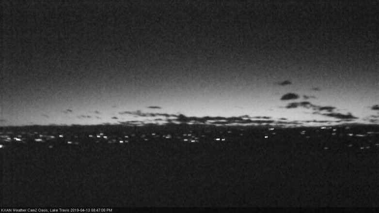 Lake Travis webcam, April 13, 2019 7:50 PM CT