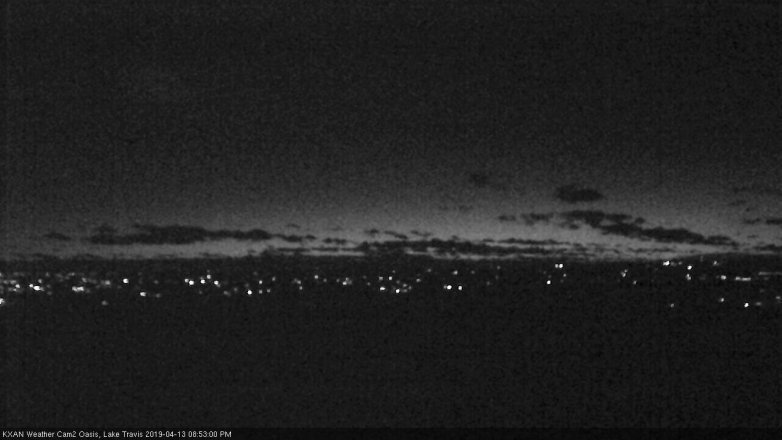 Lake Travis webcam, April 13, 2019 7:55 PM CT