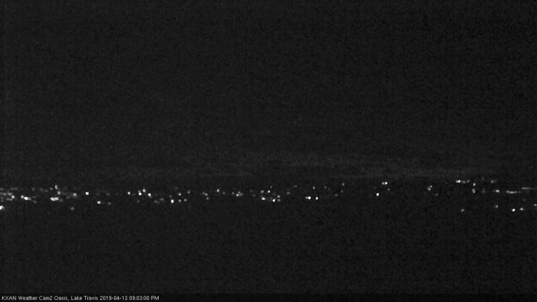 Lake Travis webcam, April 13, 2019 8:05 PM CT