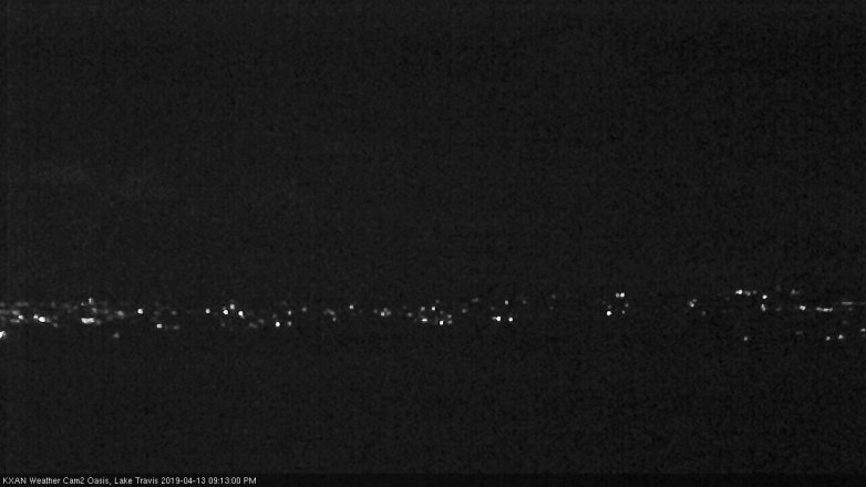 Lake Travis webcam, April 13, 2019 8:15 PM CT