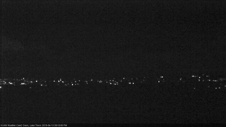Lake Travis webcam, April 13, 2019 8:20 PM CT