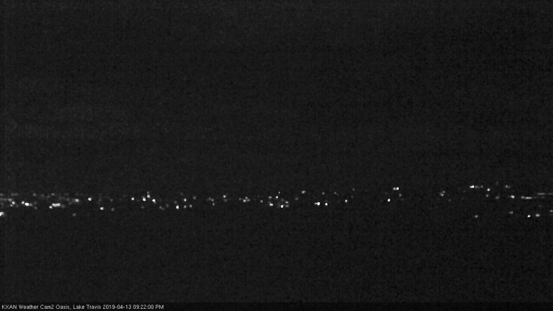 Lake Travis webcam, April 13, 2019 8:25 PM CT