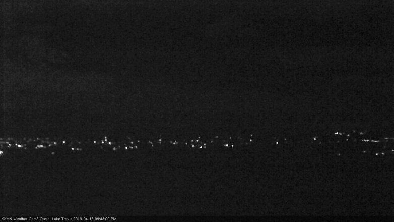 Lake Travis webcam, April 13, 2019 8:45 PM CT