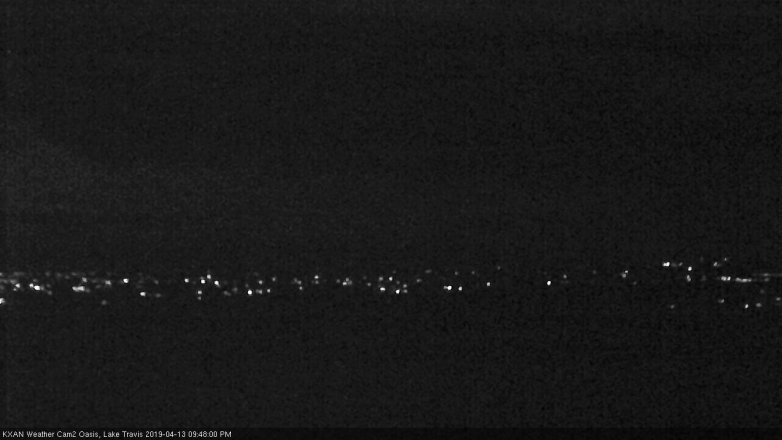 Lake Travis webcam, April 13, 2019 8:50 PM CT