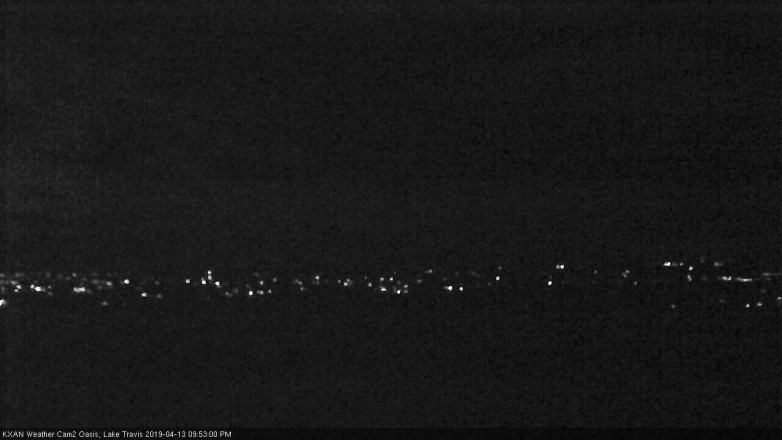 Lake Travis webcam, April 13, 2019 8:55 PM CT