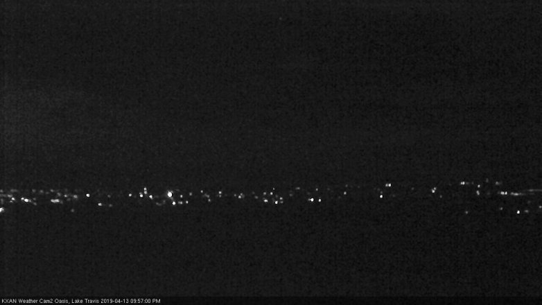 Lake Travis webcam, April 13, 2019 9:00 PM CT