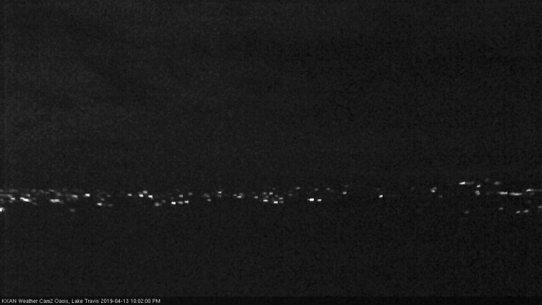 Lake Travis webcam, April 13, 2019 9:05 PM CT