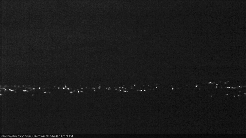 Lake Travis webcam, April 13, 2019 9:25 PM CT