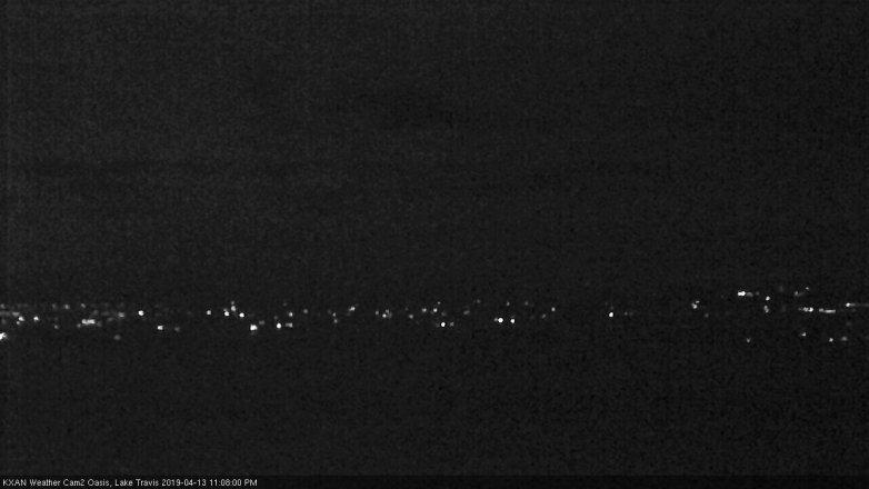 Lake Travis webcam, April 13, 2019 10:10 PM CT