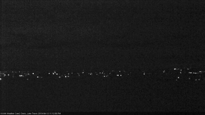 Lake Travis webcam, April 13, 2019 10:15 PM CT