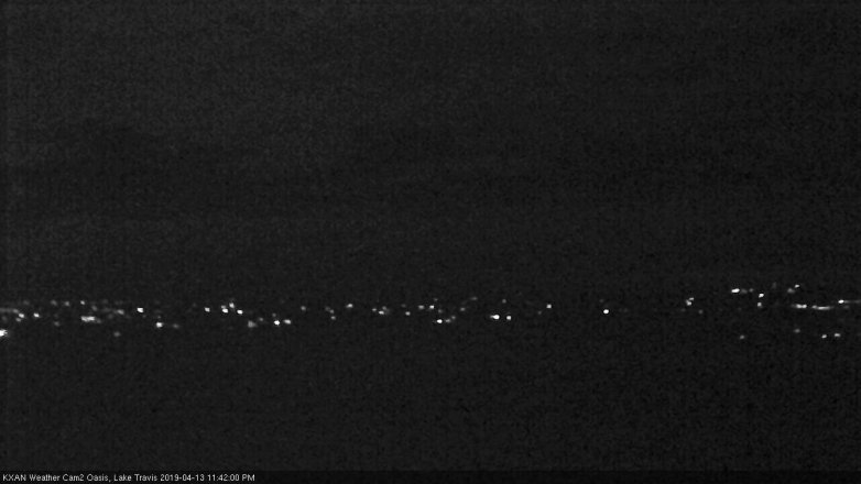 Lake Travis webcam, April 13, 2019 10:45 PM CT