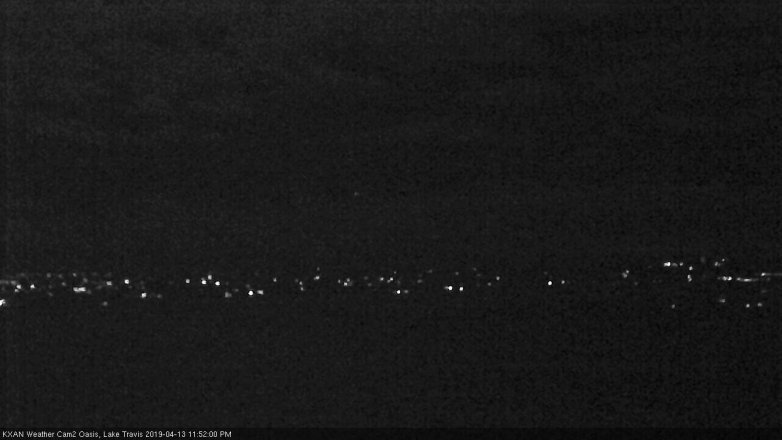 Lake Travis webcam, April 13, 2019 10:55 PM CT