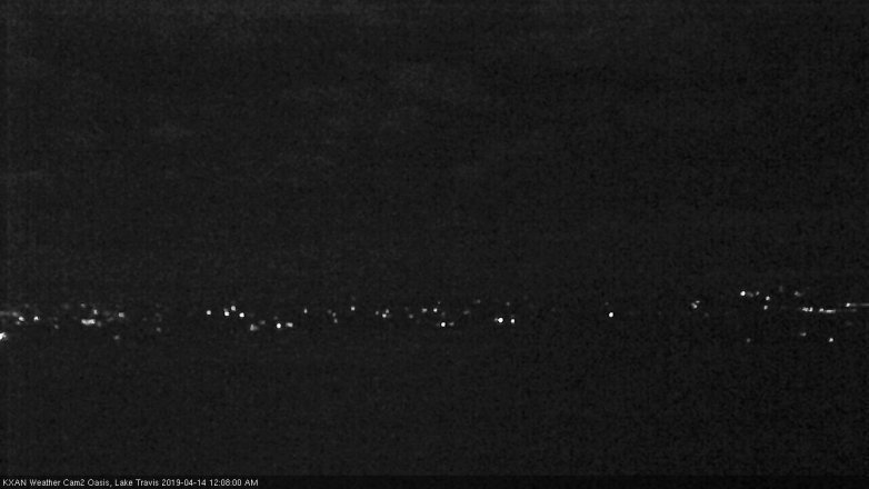 Lake Travis webcam, April 13, 2019 11:10 PM CT