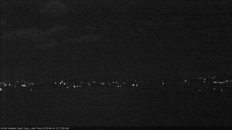 Lake Travis webcam, April 13, 2019 11:20 PM CT