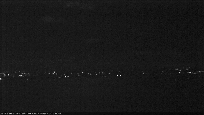 Lake Travis webcam, April 13, 2019 11:25 PM CT