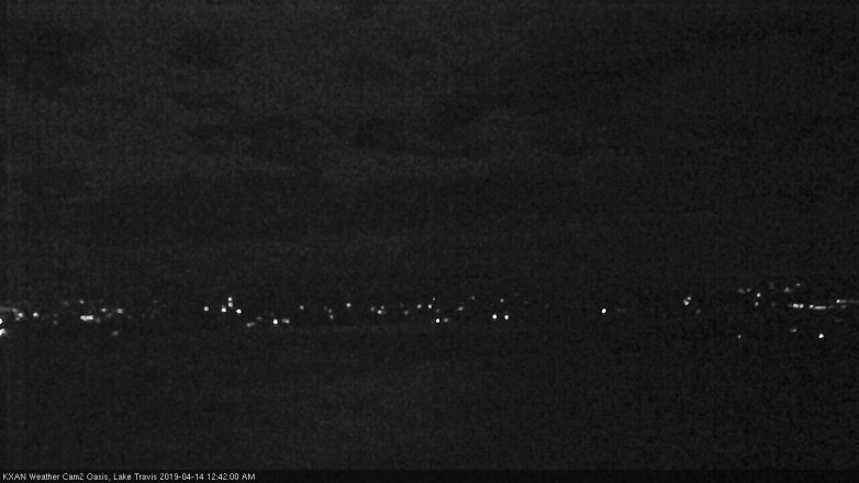 Lake Travis webcam, April 13, 2019 11:45 PM CT