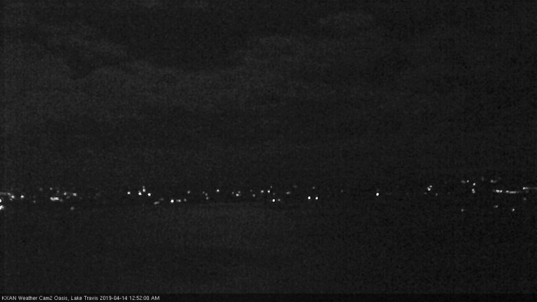 Lake Travis webcam, April 13, 2019 11:55 PM CT
