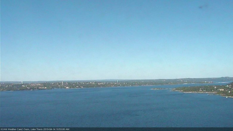 Lake Travis webcam, April 14, 2019 9:55 AM CT