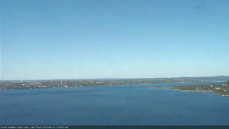 Lake Travis webcam, April 14, 2019 10:05 AM CT