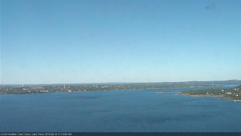 Lake Travis webcam, April 14, 2019 10:15 AM CT