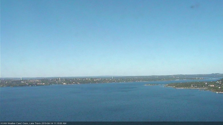 Lake Travis webcam, April 14, 2019 10:20 AM CT