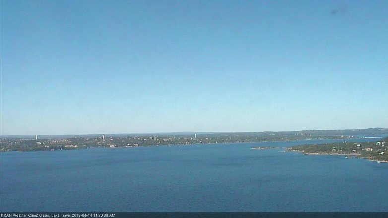 Lake Travis webcam, April 14, 2019 10:25 AM CT