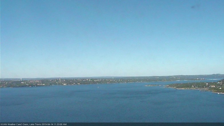 Lake Travis webcam, April 14, 2019 10:35 AM CT