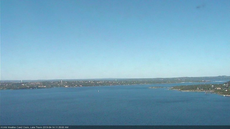 Lake Travis webcam, April 14, 2019 10:40 AM CT