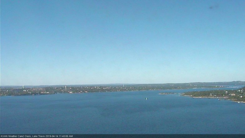 Lake Travis webcam, April 14, 2019 10:45 AM CT