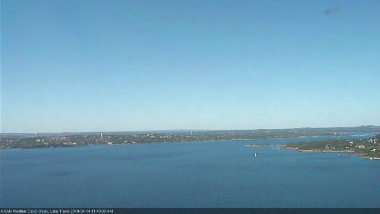 Lake Travis webcam, April 14, 2019 10:50 AM CT