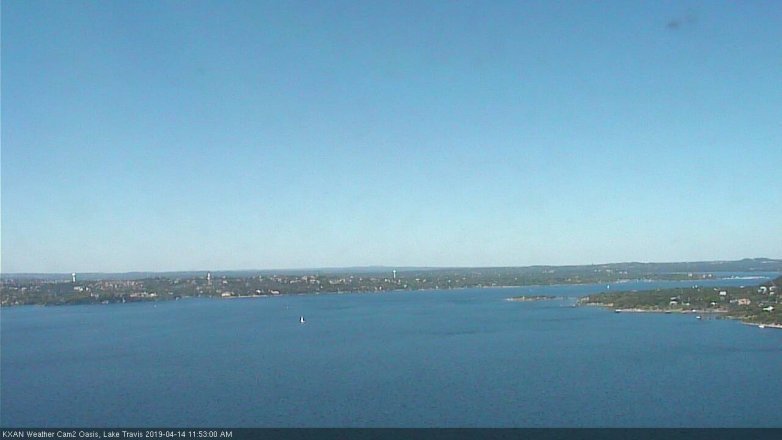 Lake Travis webcam, April 14, 2019 10:55 AM CT