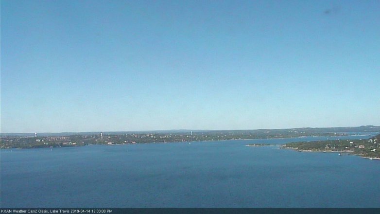 Lake Travis webcam, April 14, 2019 11:05 AM CT