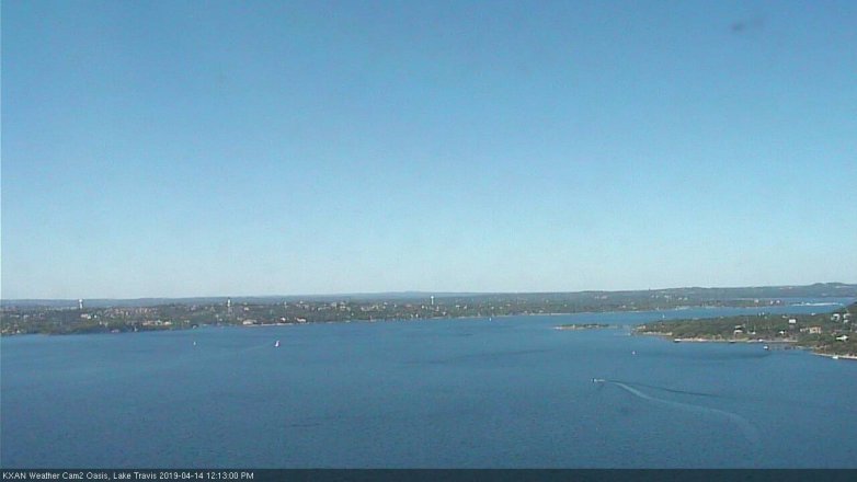 Lake Travis webcam, April 14, 2019 11:15 AM CT