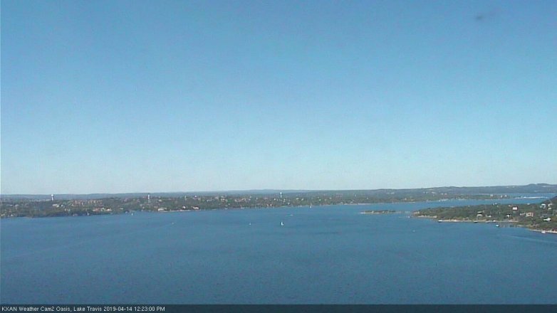 Lake Travis webcam, April 14, 2019 11:25 AM CT